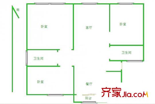 新安花苑 户型图