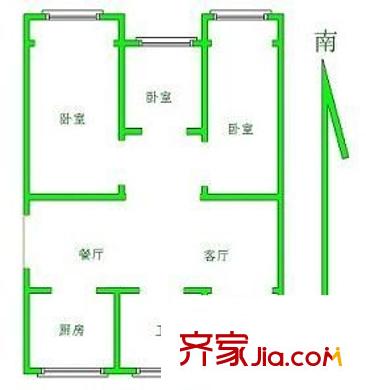 金乐华庭 3室 户型图