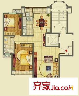 中兴东路小区户型图中兴东路 3室 户型图 3室2厅1卫1厨