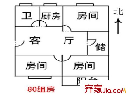 新巷小区户型图3室 户型图 3室1厅1卫1厨