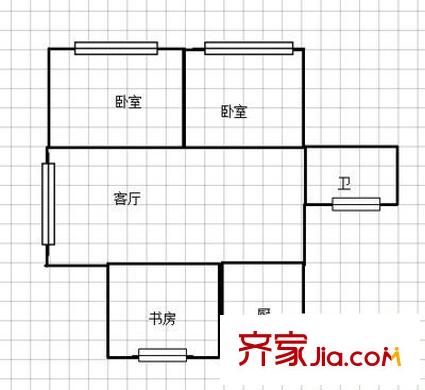 乐山新村户型图3室 户型图 3室1厅1卫1厨