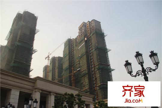 实地・玫瑰庄园5-8#工程进度实景(2015.10)