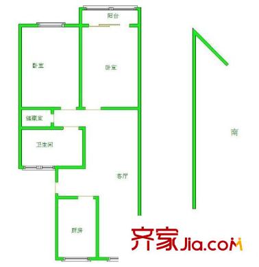 留芳声巷 3室 户型图