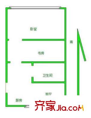 蓓蕾新村户型图2室 户型图 2室1厅1卫1厨