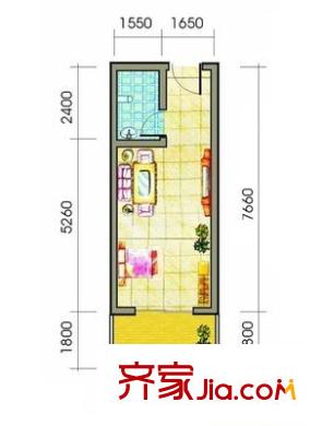 蓓蕾新村户型图1室 户型图 1室1厅1卫1厨