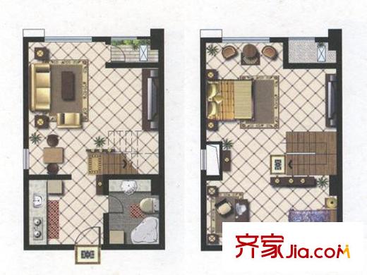 天奇・馨城D 2室1厅1卫