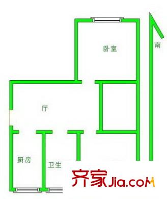 桃源居户型图2室 户型图 2室1厅1卫1厨