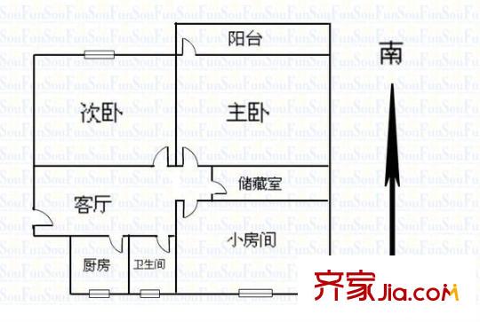 新联苑小区户型图4室 户型图 4室2厅2卫1厨