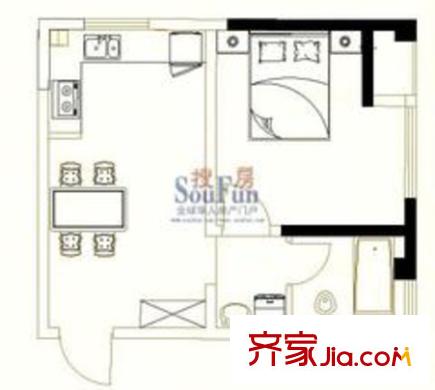 锡春华庭户型图3室2厅2卫