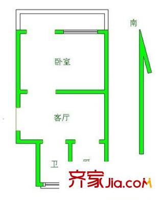 勤学苑户型图1室 户型图 1室1厅1卫1厨