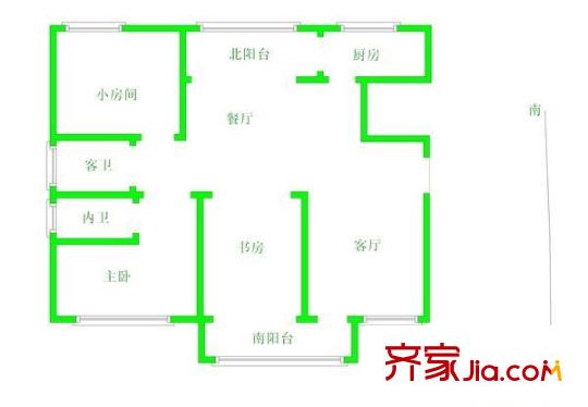 咏硕苑户型图3室 户型图 3室1厅2卫1厨