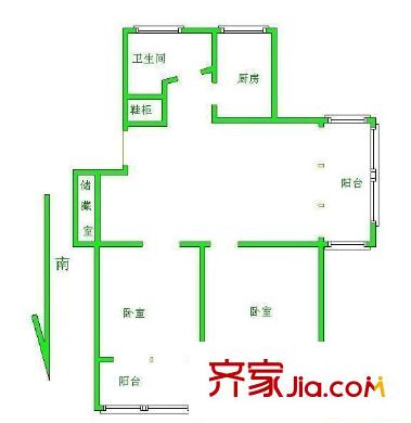 畅舜苑 2室 户型图