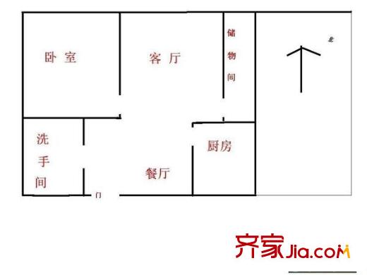 庄前新村户型图1室 户型图 1室1厅1卫1厨