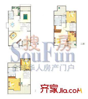 名园臻舍户型图D5别墅