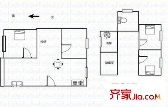 康馨苑户型图3室 户型图 3室2厅2卫1厨