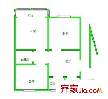 康馨苑户型图2室 户型图 2室2厅1卫1厨