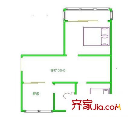 金宇苑户型图2室 户型图 2室2厅1卫1厨