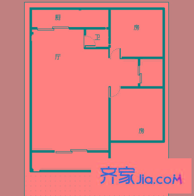 东林苑户型图2室 户型图 2室2厅2卫1厨