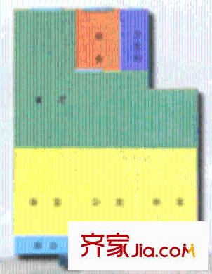 水车湾小区户型图3室2厅1卫1厨