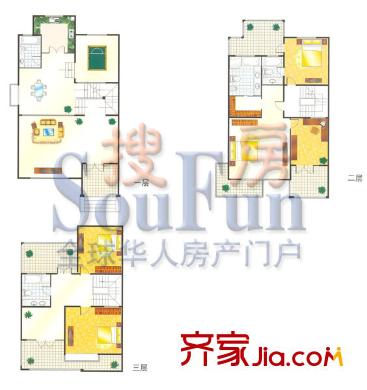 名园臻舍户型图D4别墅