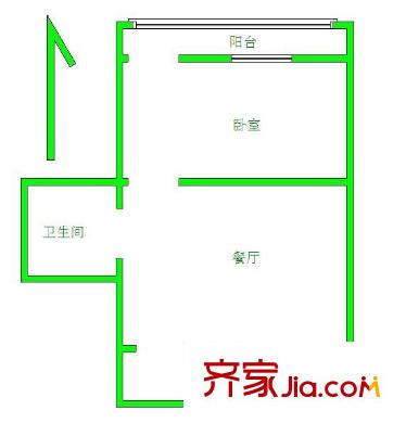 泰康新村户型图1室 户型图 1室1厅1卫1厨