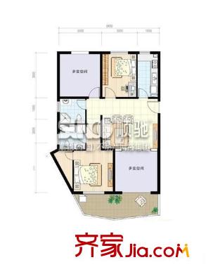 银仁花园户型图3室 户型图 3室2厅1卫1厨