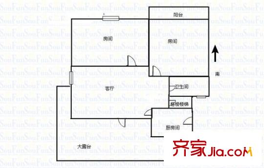 益明苑户型图2室 户型图 2室2厅2卫1厨
