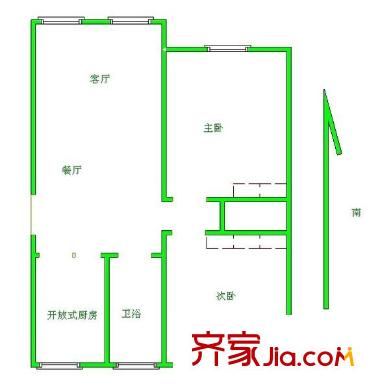 解放新村户型图2室 户型图 2室2厅1卫1厨
