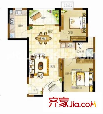 锡惠里户型图2室 户型图 2室1厅1卫1厨
