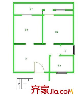 月秀东苑 3室 户型图