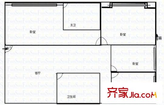 锦绣花园 4室 户型图