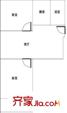 风华里 2室 户型图