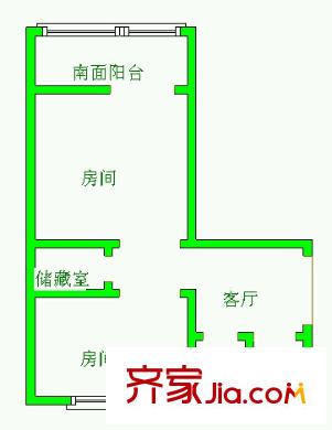 风华里 2室 户型图