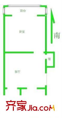 升平巷户型图1室 户型图 1室1厅1卫1厨