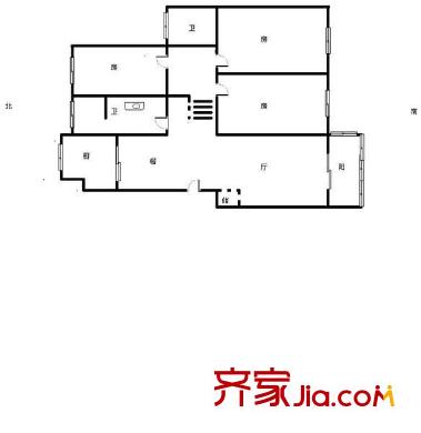 风顺里户型图3室 户型图 3室2厅2卫1厨