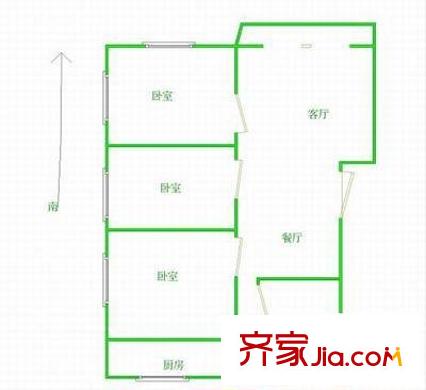 锡州小区 3室 户型图