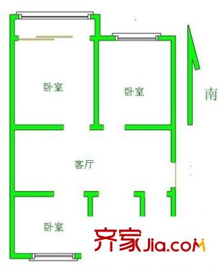 锡州小区 3室 户型图
