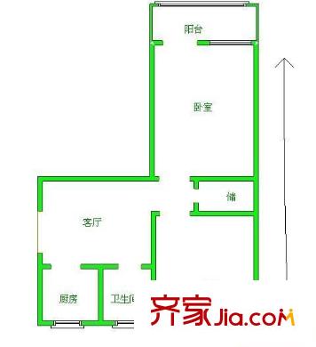 风华里 2室 户型图