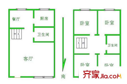 银杏苑 4室 户型图