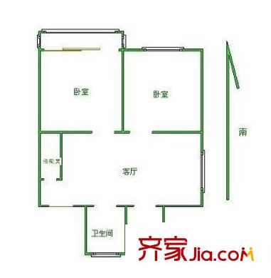 叙丰里户型图2室 户型图 2室2厅1卫