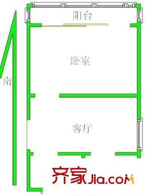 锡山新村户型图1室 户型图 1室1厅1卫1厨
