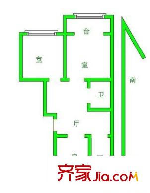 靖海新村户型图3室 户型图 3室1厅1卫1厨