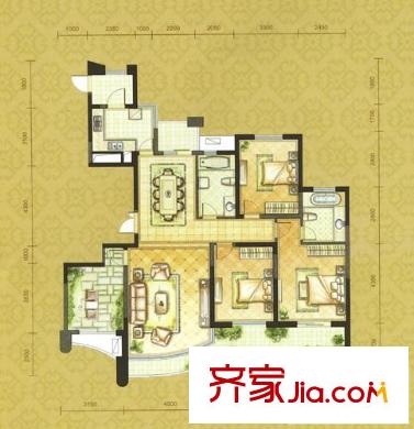 常工城尚城户型图楼王8号楼户型 3室2厅2卫