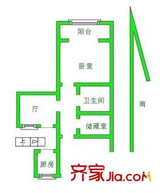 棉花巷户型图2室 户型图 2室1厅1卫1厨