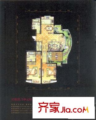 常工城尚城户型图2室2厅1卫