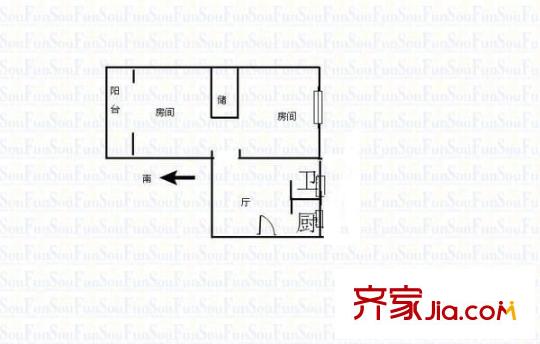 惠峰新村 0室 户型图