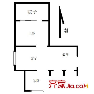 民丰里 2室 户型图