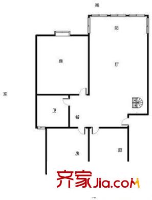瑞江花园 3室 户型图