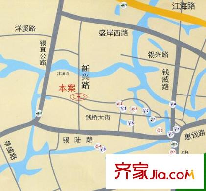 晴山蓝城二期交通图