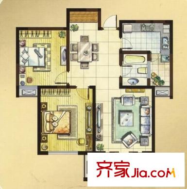江海新村户型图1室 户型图 1室1厅1卫1厨